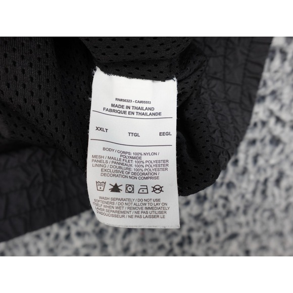 Jordan NBA All-Star Game Track Jacket Mens XXL Tall Black Mesh Sleeve Broken Zip - Picture 10 of 15